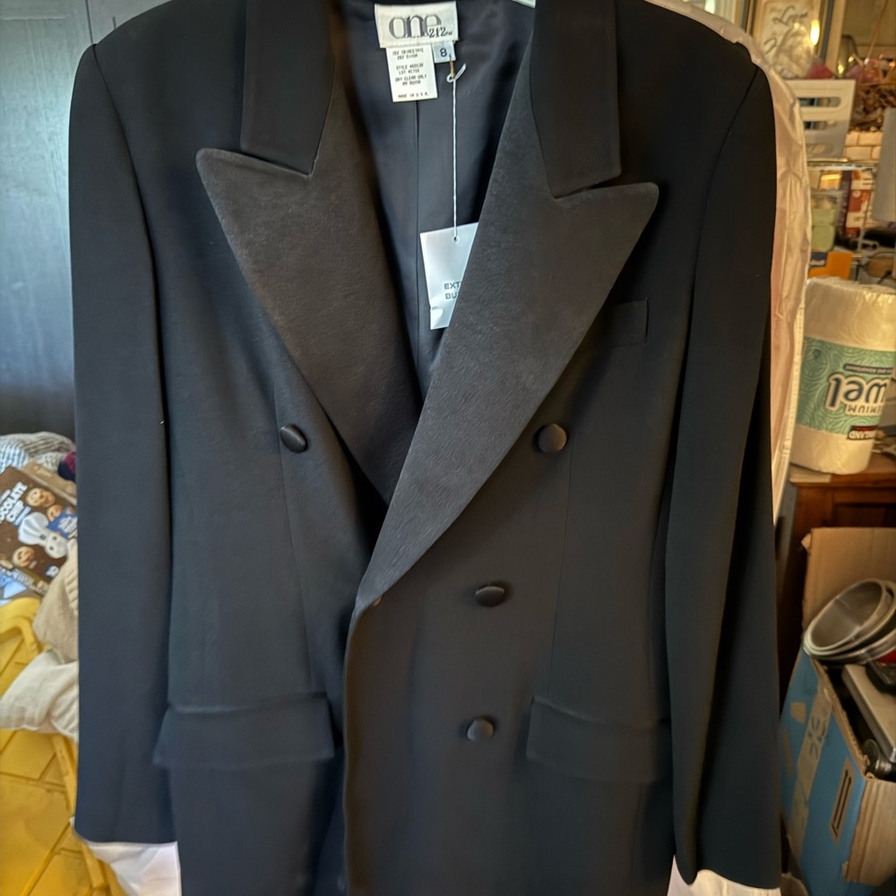 On Running Black Double-Breasted Blazer